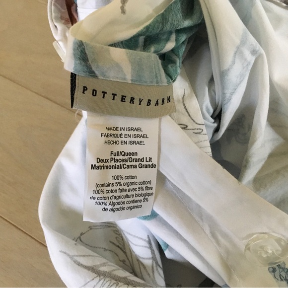 Pottery Barn Del Mar Coastal Percale Duvet Cover - Picture 5 of 6